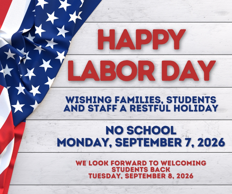MPUSD schools and offices will be closed Monday, September 7, in observance of Labor Day. 